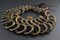 The Bead Chest Antique Brass Money Belt 25mm Ghana African Ring Large Hole 30-36 Inch Strand Handmade